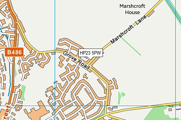 HP23 5PW map - OS VectorMap District (Ordnance Survey)