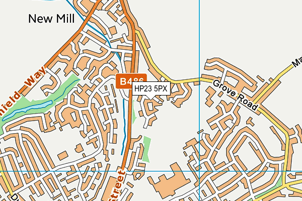 HP23 5PX map - OS VectorMap District (Ordnance Survey)