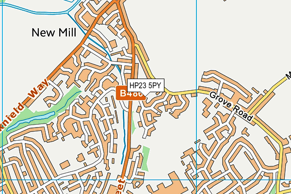 HP23 5PY map - OS VectorMap District (Ordnance Survey)