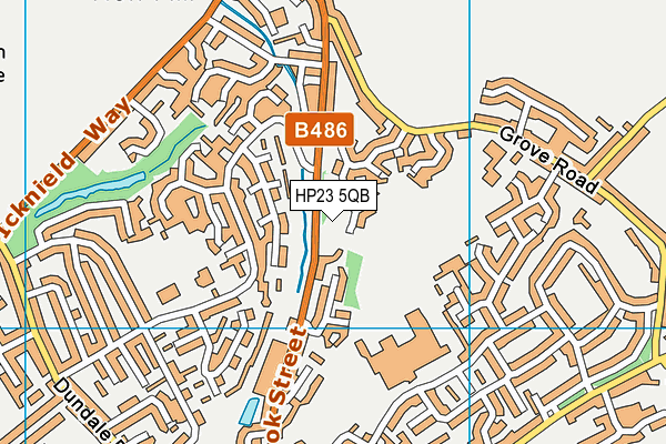 HP23 5QB map - OS VectorMap District (Ordnance Survey)