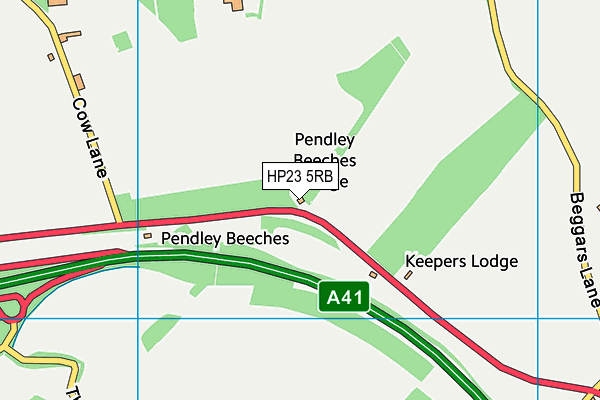 HP23 5RB map - OS VectorMap District (Ordnance Survey)