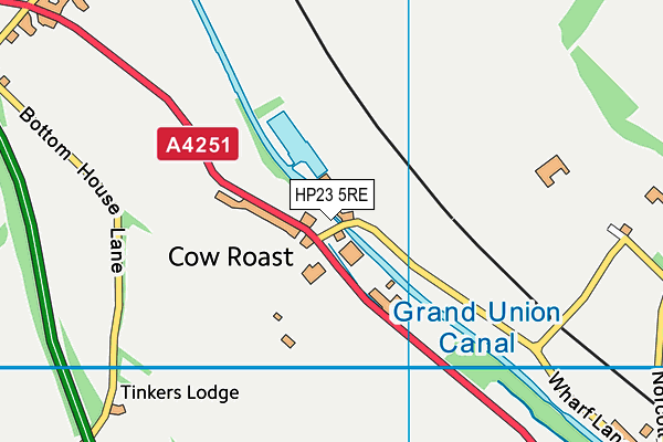 HP23 5RE map - OS VectorMap District (Ordnance Survey)