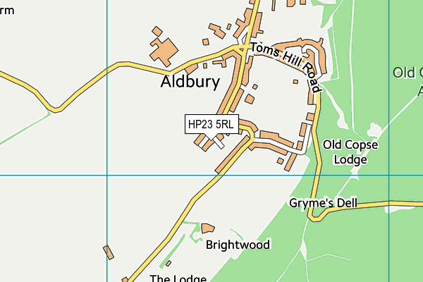 HP23 5RL map - OS VectorMap District (Ordnance Survey)