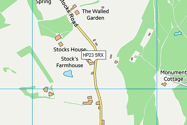 Stocks Hotel Golf And Country Club (Closed) map (HP23 5RX) - OS VectorMap District (Ordnance Survey)