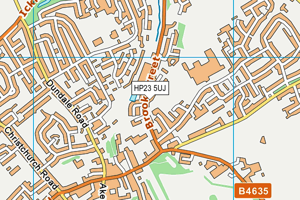 HP23 5UJ map - OS VectorMap District (Ordnance Survey)