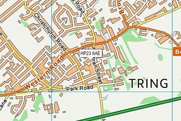 HP23 6AE map - OS VectorMap District (Ordnance Survey)