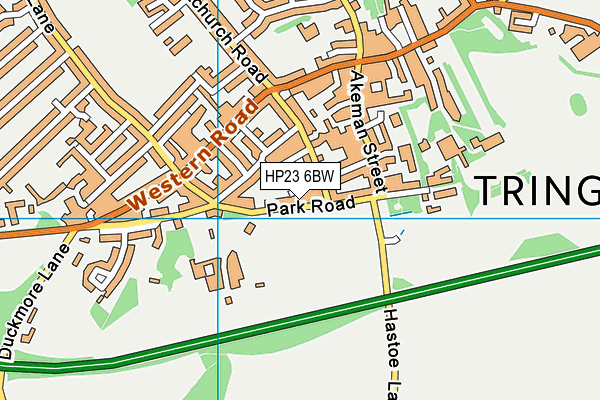 HP23 6BW map - OS VectorMap District (Ordnance Survey)