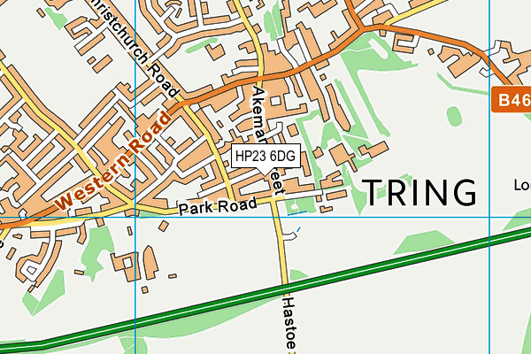 HP23 6DG map - OS VectorMap District (Ordnance Survey)