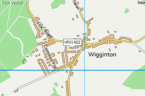 HP23 6DZ map - OS VectorMap District (Ordnance Survey)