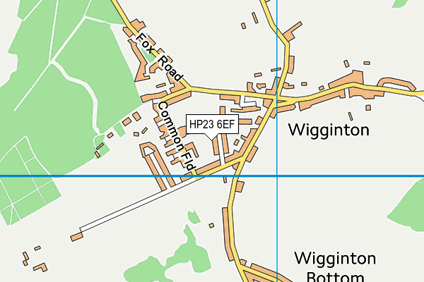 HP23 6EF map - OS VectorMap District (Ordnance Survey)