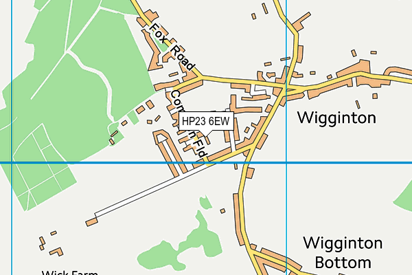 HP23 6EW map - OS VectorMap District (Ordnance Survey)