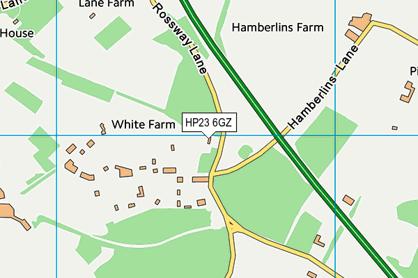 HP23 6GZ map - OS VectorMap District (Ordnance Survey)