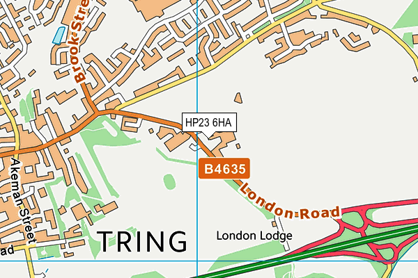 Tring Park Cricket Club map (HP23 6HA) - OS VectorMap District (Ordnance Survey)