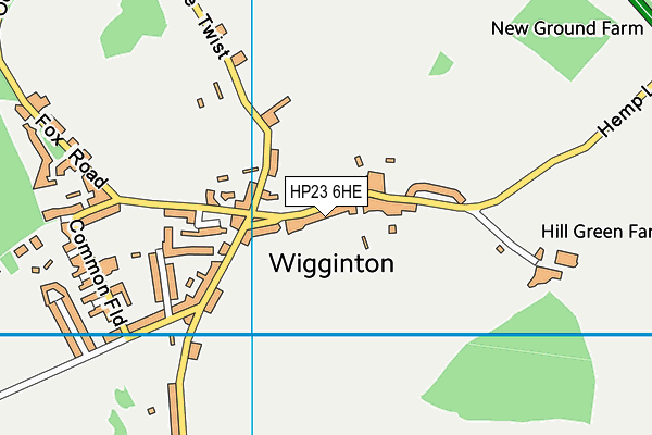 HP23 6HE map - OS VectorMap District (Ordnance Survey)