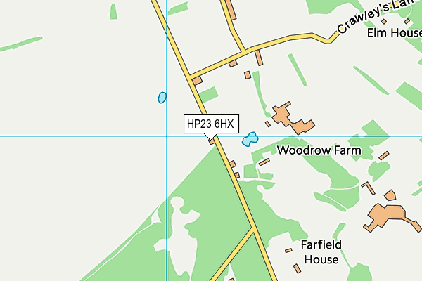 HP23 6HX map - OS VectorMap District (Ordnance Survey)
