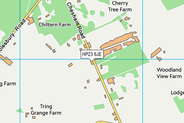 HP23 6JE map - OS VectorMap District (Ordnance Survey)