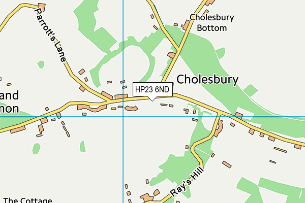 Cholesbury Common map (HP23 6ND) - OS VectorMap District (Ordnance Survey)