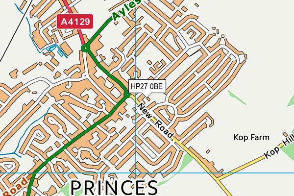 HP27 0BE map - OS VectorMap District (Ordnance Survey)
