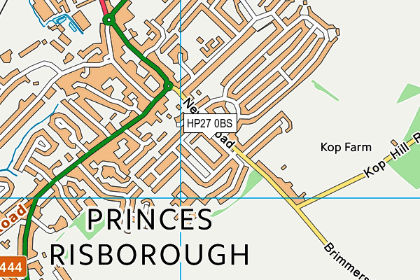 HP27 0BS map - OS VectorMap District (Ordnance Survey)