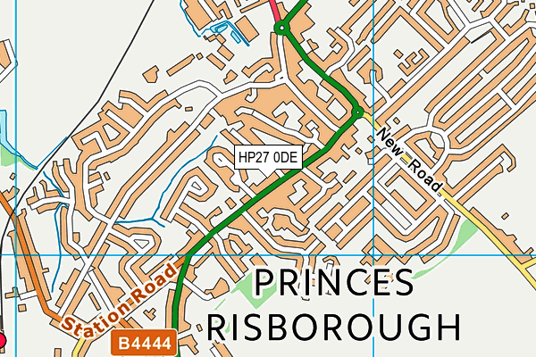 HP27 0DE map - OS VectorMap District (Ordnance Survey)