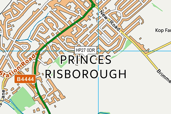Princes Risborough School map (HP27 0DR) - OS VectorMap District (Ordnance Survey)