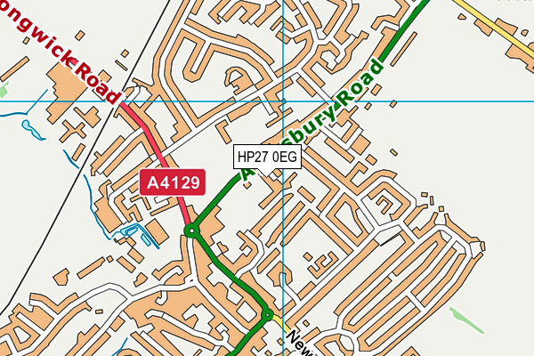 HP27 0EG map - OS VectorMap District (Ordnance Survey)