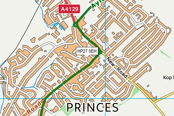 HP27 0EH map - OS VectorMap District (Ordnance Survey)