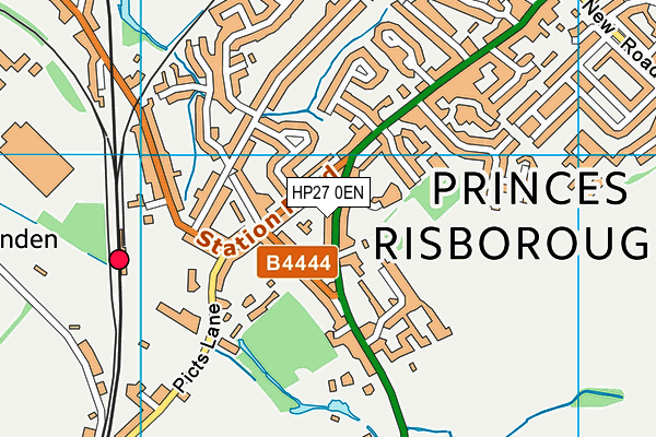HP27 0EN map - OS VectorMap District (Ordnance Survey)