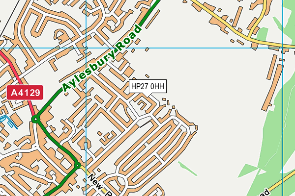 HP27 0HH map - OS VectorMap District (Ordnance Survey)