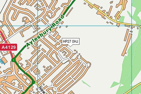 HP27 0HJ map - OS VectorMap District (Ordnance Survey)