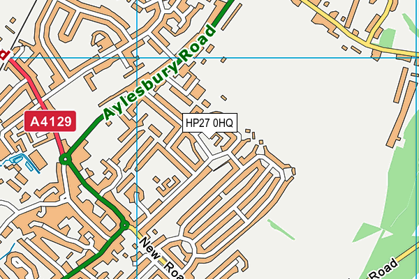 HP27 0HQ map - OS VectorMap District (Ordnance Survey)