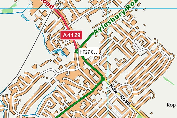 HP27 0JJ map - OS VectorMap District (Ordnance Survey)