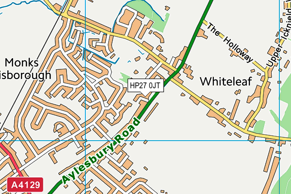 HP27 0JT map - OS VectorMap District (Ordnance Survey)