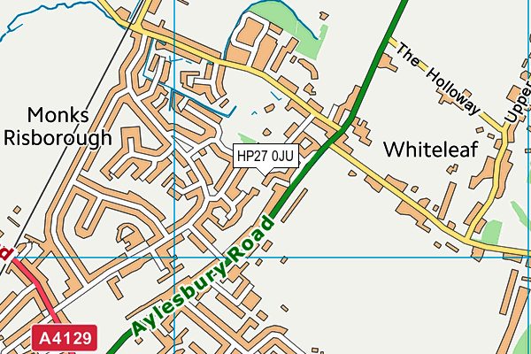 HP27 0JU map - OS VectorMap District (Ordnance Survey)