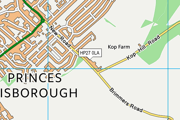 HP27 0LA map - OS VectorMap District (Ordnance Survey)