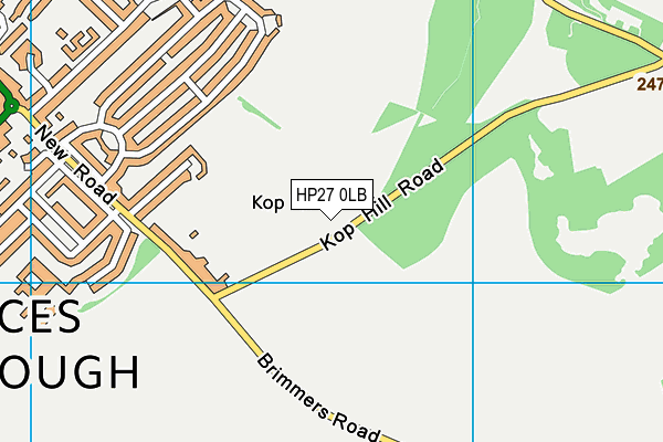 HP27 0LB map - OS VectorMap District (Ordnance Survey)