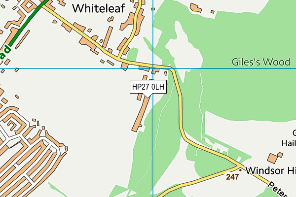 HP27 0LH map - OS VectorMap District (Ordnance Survey)
