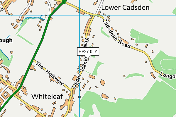 Whiteleaf Golf Club map (HP27 0LY) - OS VectorMap District (Ordnance Survey)
