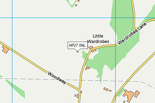 HP27 0NL map - OS VectorMap District (Ordnance Survey)