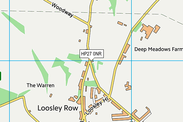 HP27 0NR map - OS VectorMap District (Ordnance Survey)