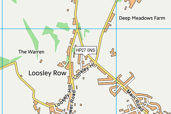 HP27 0NS map - OS VectorMap District (Ordnance Survey)