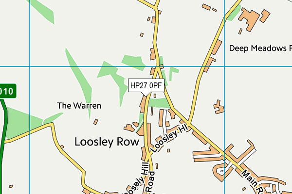 HP27 0PF map - OS VectorMap District (Ordnance Survey)