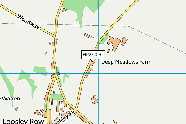 HP27 0PG map - OS VectorMap District (Ordnance Survey)