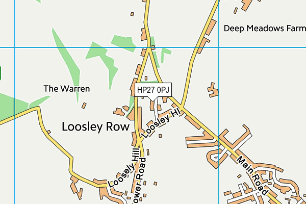 HP27 0PJ map - OS VectorMap District (Ordnance Survey)