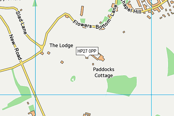 HP27 0PP map - OS VectorMap District (Ordnance Survey)