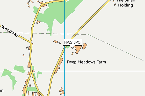 HP27 0PQ map - OS VectorMap District (Ordnance Survey)