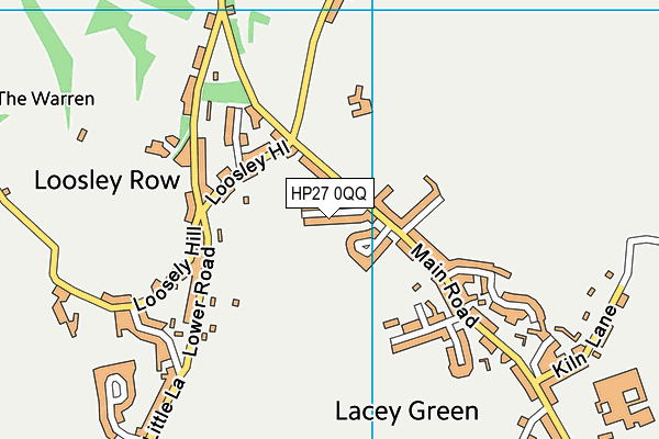 HP27 0QQ map - OS VectorMap District (Ordnance Survey)