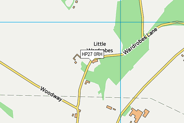 HP27 0RH map - OS VectorMap District (Ordnance Survey)