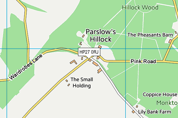 HP27 0RJ map - OS VectorMap District (Ordnance Survey)