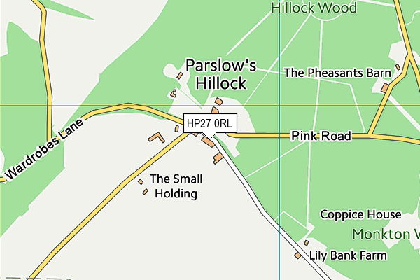 HP27 0RL map - OS VectorMap District (Ordnance Survey)